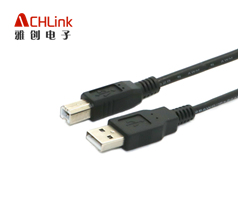 USB2.0打印機(jī)線 A公對(duì)B公數(shù)據(jù)線 優(yōu)質(zhì)黑色白色打印機(jī)線